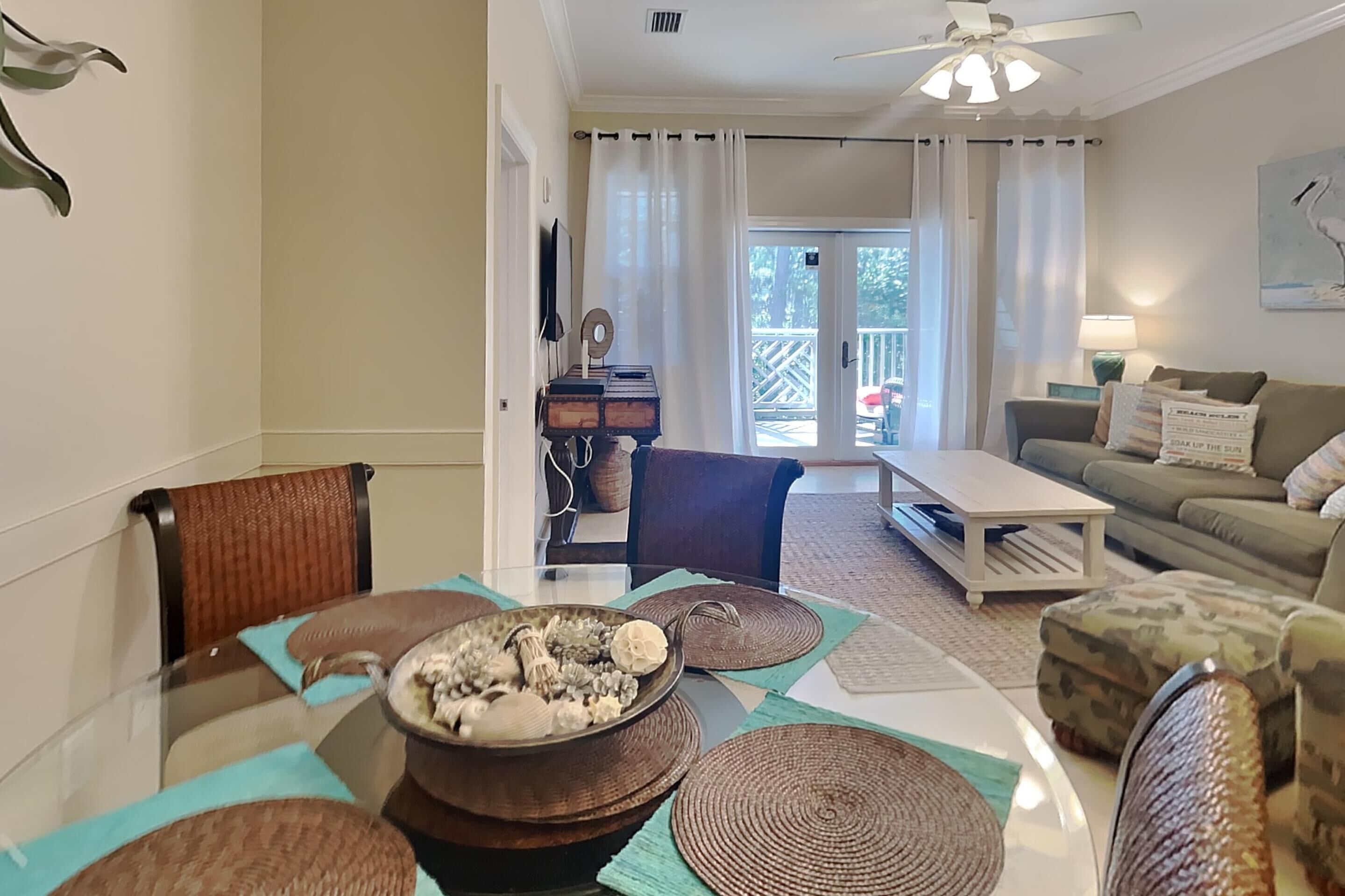 Condo, Multiple Beds, Balcony (#2302 - No Pets) | Living area | TV