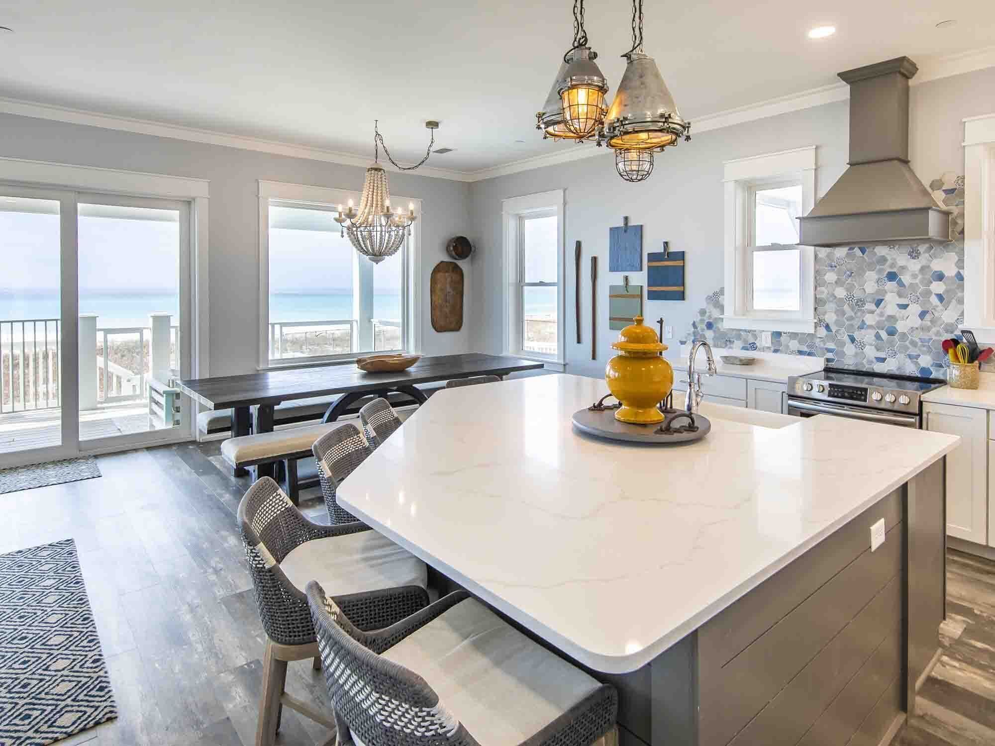 House, Multiple Beds, Balcony, Ocean View | Private kitchen | Fridge, microwave, oven, stovetop