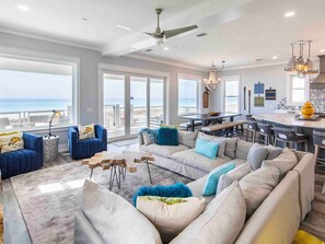 House, Multiple Beds, Balcony, Ocean View | Living area | TV