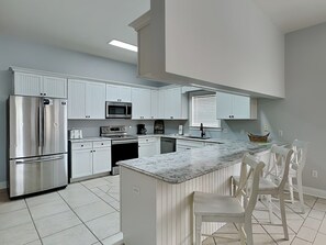 獨棟房屋, 多張床, 廚房, 海景 | 私人廚房 | 電冰箱、微波爐、烤箱、爐台