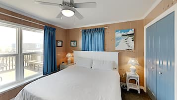 Casa, várias camas, sacada, vista para o oceano | 5 quartos, individualmente decorados, individualmente mobiliados