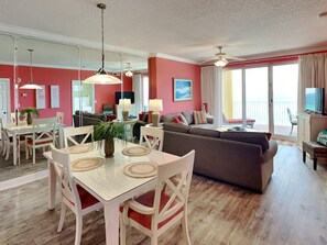 Condo, Multiple Beds, Balcony, Ocean View (#907 - No Pets) | Dining - Emerald Isle by Resort Collection (Panama City Beach)