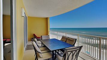 Condo, Multiple Beds, Balcony, Ocean View (#907 - No Pets) | Outdoor dining