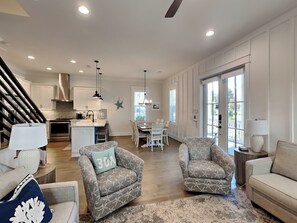 House, Multiple Beds, Balcony, Garden View | Living area | TV