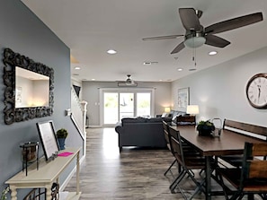 House, Multiple Beds, Balcony (#19) | Living area | TV - Sandcastle Townhomes #19 by Southern Vacation Rentals (Navarre)