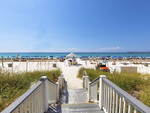On the beach
