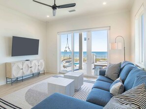 House, Multiple Beds, Balcony, Ocean View | Living area | TV - Viviana #1 by Southern Vacation Rentals (Pensacola)