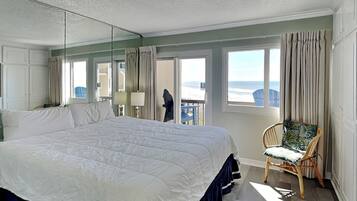 Condo, Multiple Beds, Balcony, Beach View (#A702 - No Pets) | 3 bedrooms, individually decorated, individually furnished, bed sheets