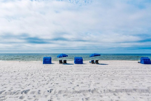On the beach