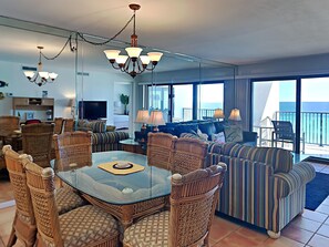 Condo, Multiple Beds, Balcony, Ocean View (0 - No Pets Allowed) | Dining - Emerald Towers by Southern Vacation Rentals (Destin)