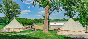 Glamp Tent at Historic estate Big Rock Creek