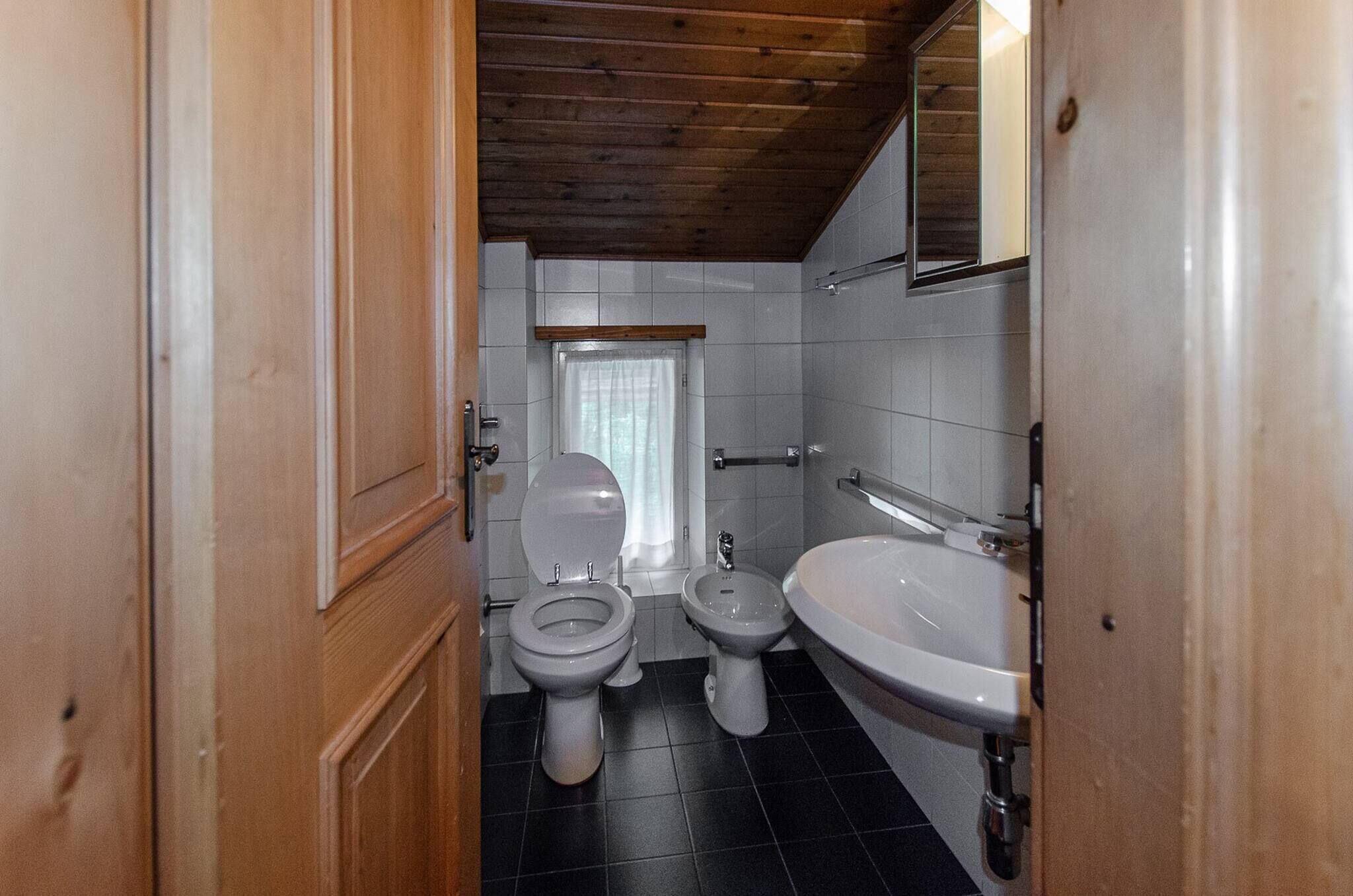 Bathtub, hair dryer, towels