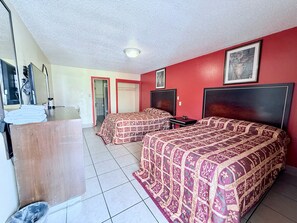 Classic Room, 2 Double Beds, Smoking, Kitchen | 1 bedroom, free WiFi, bed sheets