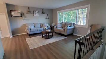 Älytelevisio, takka, kirjoja