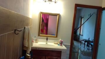 Combined shower/bathtub