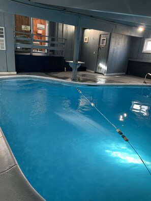 Indoor pool, a heated pool