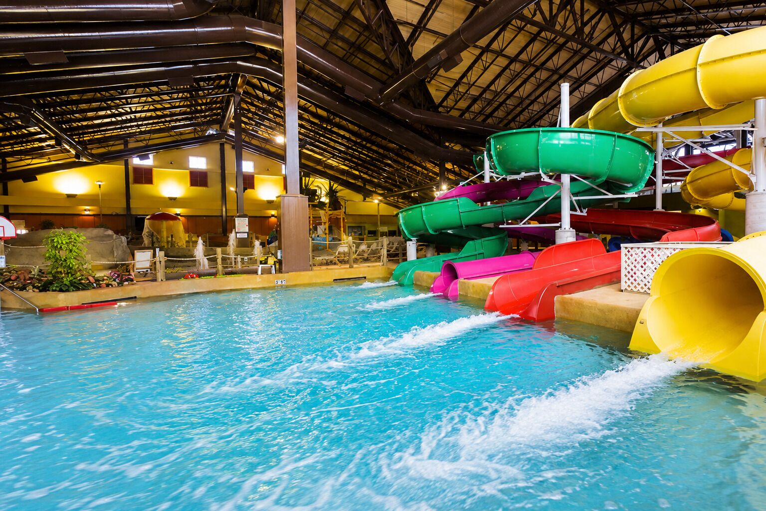 Indoor pool, a heated pool