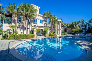 Et oppvarmet basseng