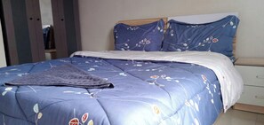 2 slaapkamers, een strijkplank/strijkijzer, wifi, beddengoed