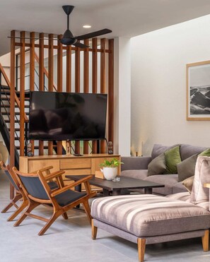 Villa, 4 Bedrooms, Smoking, Private Pool | Living room - 4BR Luxury Modern Contemporary Villa in Canggu (Canggu)