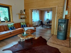 Smart-tv, eldstad och tv-spel