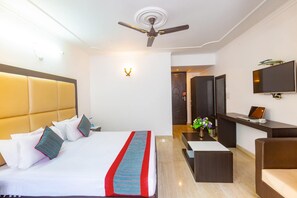 Habitación doble Premier | 1 habitación y ropa de cama