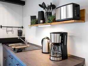 Fridge, cookware/dishes/utensils - Tiny Haus Westerwald 16 Green by Interhome (Bad Marienberg)