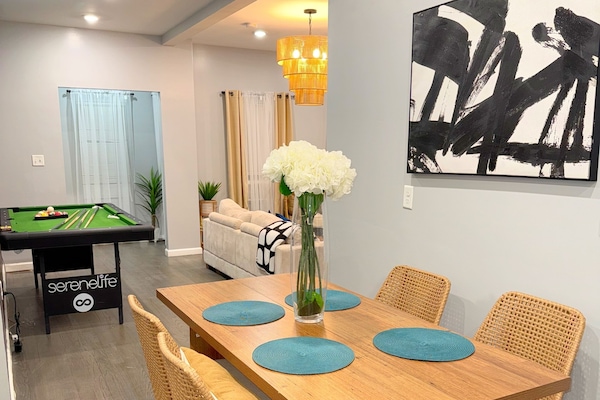 Dinning / Game Area Leading to the Living room