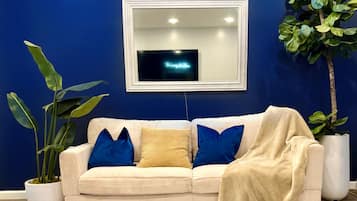Smart TV, libros y oficina