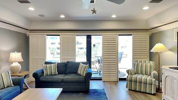 Condo, Multiple Beds, Balcony, Ocean View (#327 - No Pets) | Living area