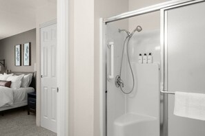Hair dryer, towels