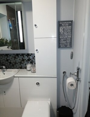 Apartment, Mehrere Betten | Badezimmer