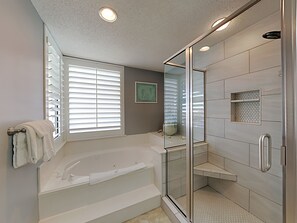 Condo, Multiple Beds, Balcony, Ocean View (#5B - No Pets) | Bathroom | Towels, toilet paper - Beach Colony Resort West by Southern Vacation Rentals (Navarre)