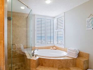 Condo, Multiple Beds, Balcony, Ocean View (#2C - No Pets) | Bathroom | Towels, toilet paper - Beach Colony East by Southern Vacation Rentals (Pensacola)