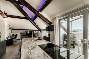 Interior - Loft Rooftop in Como - 3 Terraces, Park, Ac, Bbq (Como)
