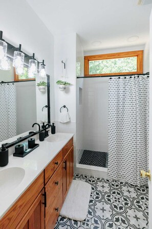 Hair dryer, towels