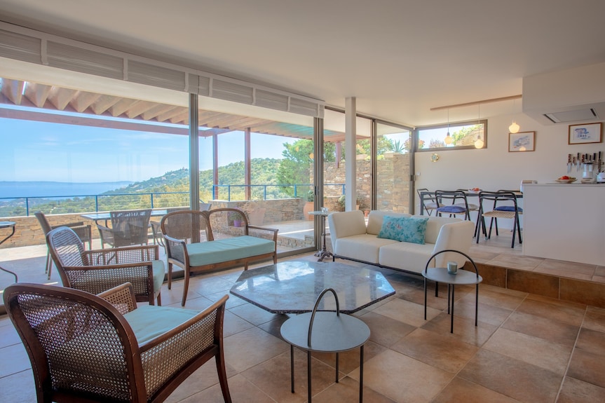 Casa Vacanze Con Vista Mare, Piscina Privata E Aria Condizionata - Île du Levant
