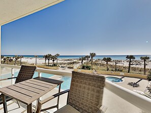 Condo, Multiple Beds, Balcony, Ocean View (#106 - No Pets) | Outdoor dining - Emerald Isle Pensacola Beach by Southern Vacation Rentals (Pensacola Beach)