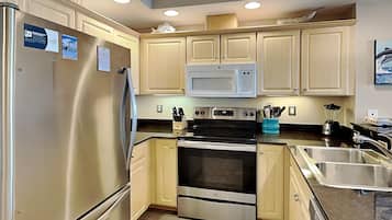 Condo, Multiple Beds, Balcony, Ocean View (#1106 - No Pets) | Private kitchen | Fridge, microwave, oven, stovetop