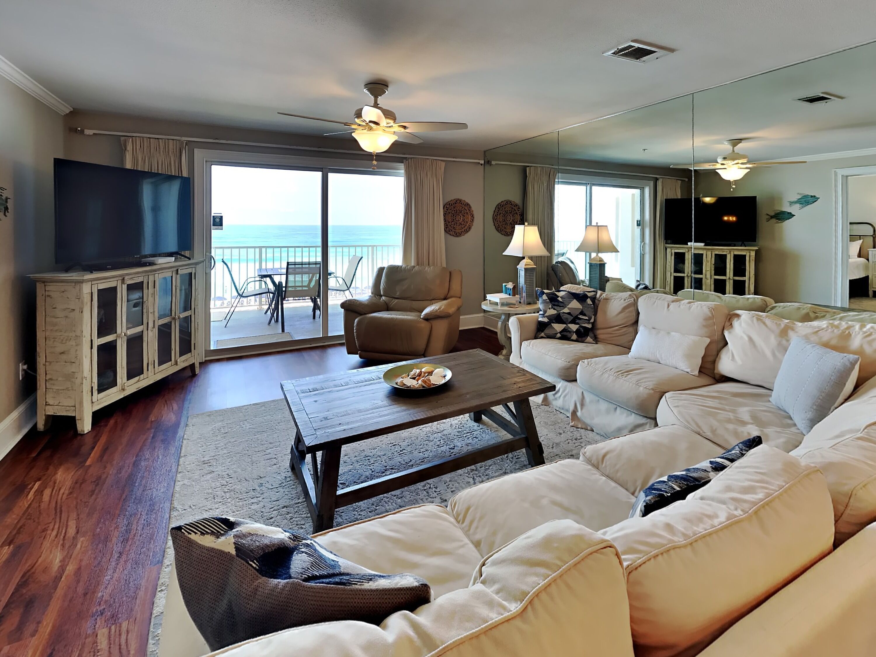 Condo, Multiple Beds, Balcony, Ocean View (#303 - No Pets) | Living area | 42-inch flat-screen TV with digital channels
