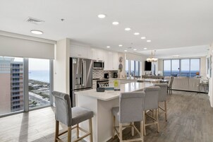 Condo, Multiple Beds, Balcony, Ocean View (#1610 - No Pets) | Private kitchen | Fridge, microwave, oven, stovetop