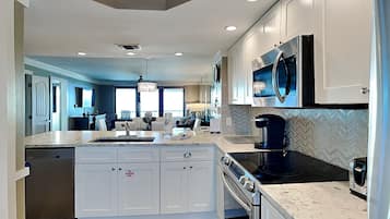 Condo, Multiple Beds, Balcony, Ocean View (#810 - No Pets) | Private kitchen | Fridge, microwave, oven, stovetop
