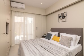 Deluxe-Apartment | 2 Schlafzimmer, Zimmersafe, Bügeleisen/Bügelbrett, kostenloses WLAN