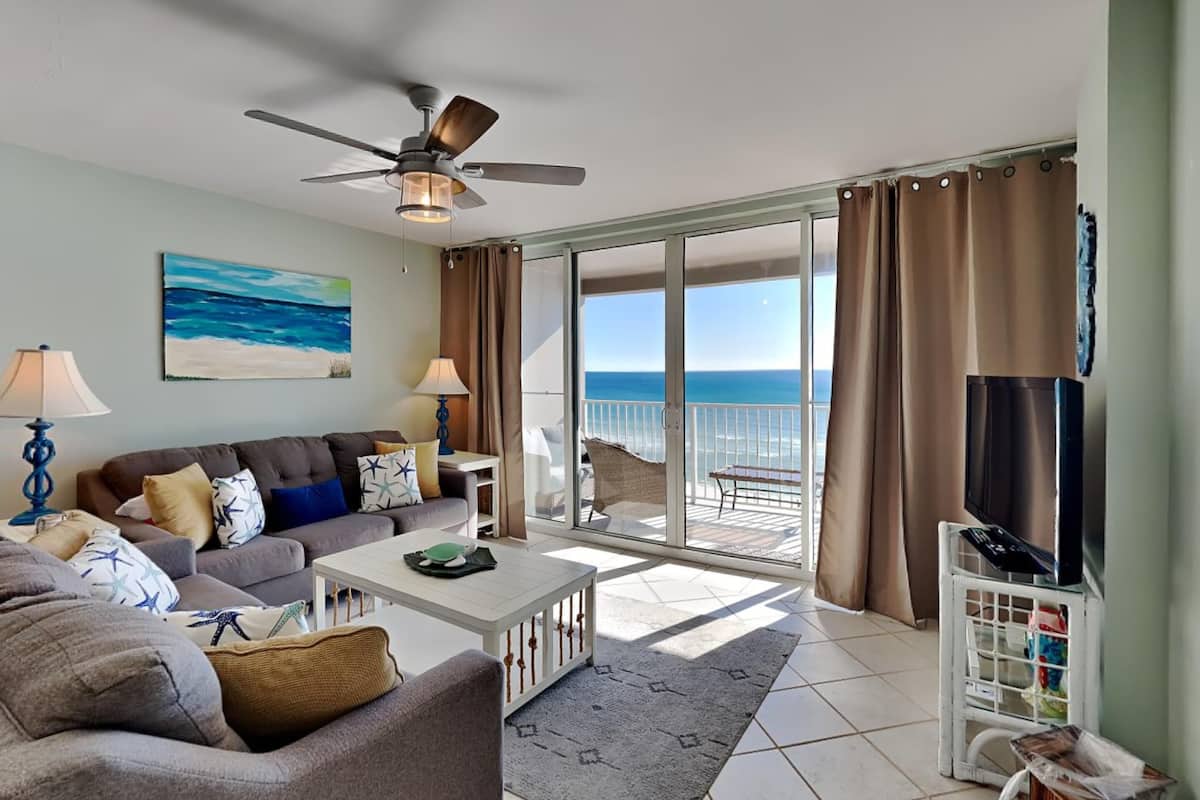 Condo, Multiple Beds, Balcony, Ocean View (#705 - No Pets Allowed) | Living area | 42-inch flat-screen TV with digital channels, TV