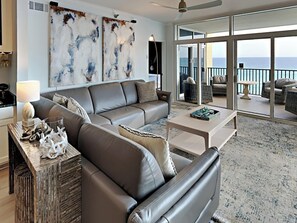 Condo, Multiple Beds, Balcony, Ocean View (#540 - No Pets) | Living area | 42-inch flat-screen TV with digital channels