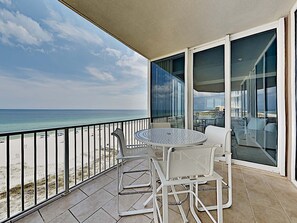 Condo, Multiple Beds, Balcony, Ocean View (#601E - No Pets) | Outdoor dining