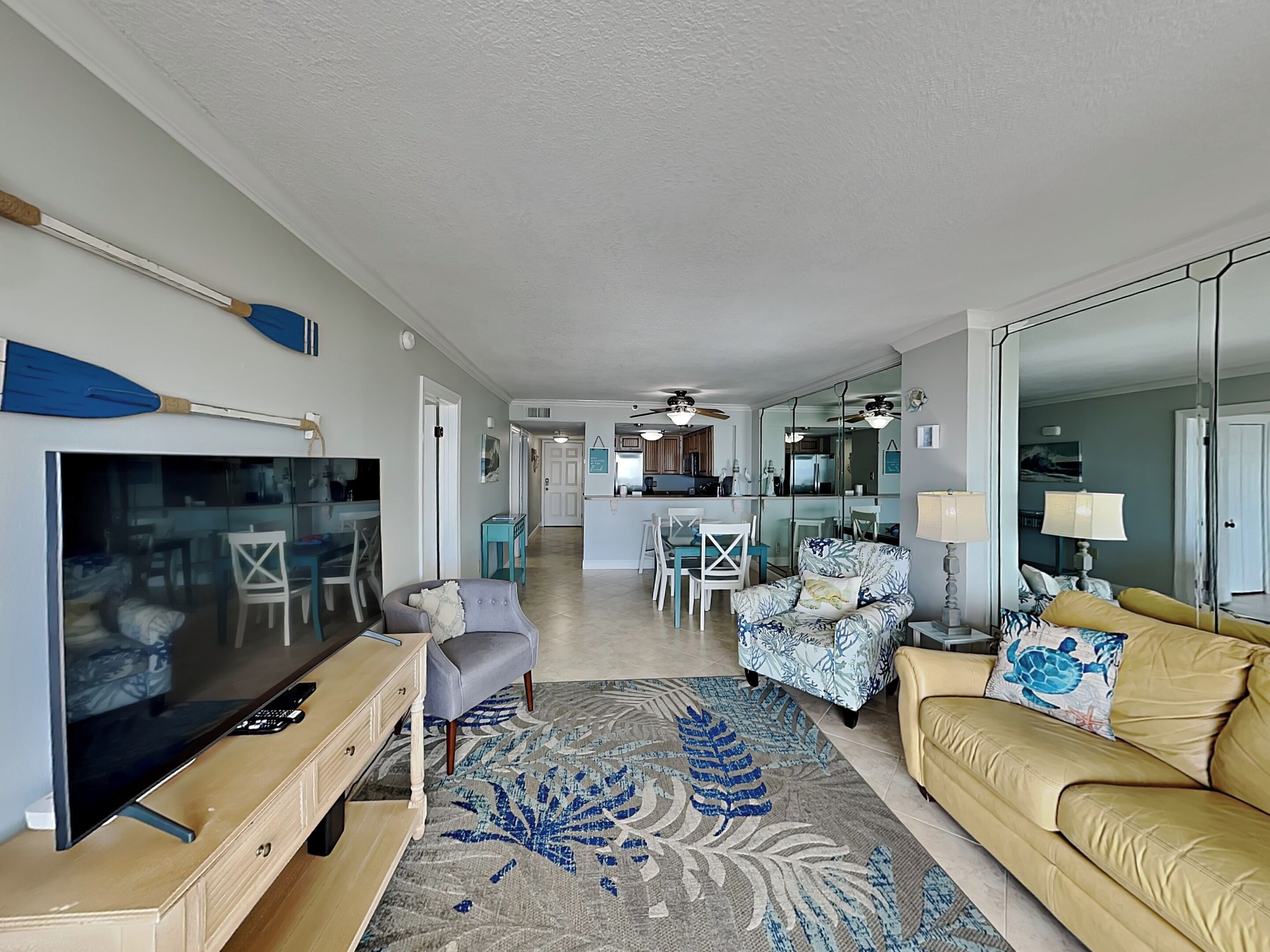Condo, Multiple Beds, Balcony, Ocean View (#202 - No Pets) | Living area | TV