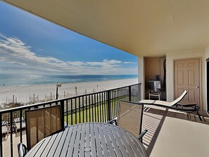 Condo, Multiple Beds, Balcony, Ocean View (#202 - No Pets) | Outdoor dining