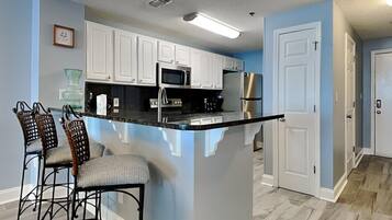 Condo, Multiple Beds, Balcony, Ocean View (#1404 - No Pets) | Private kitchen | Coffee/tea maker