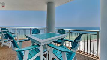 Condo, Multiple Beds, Balcony, Ocean View (#1404 - No Pets) | Outdoor dining